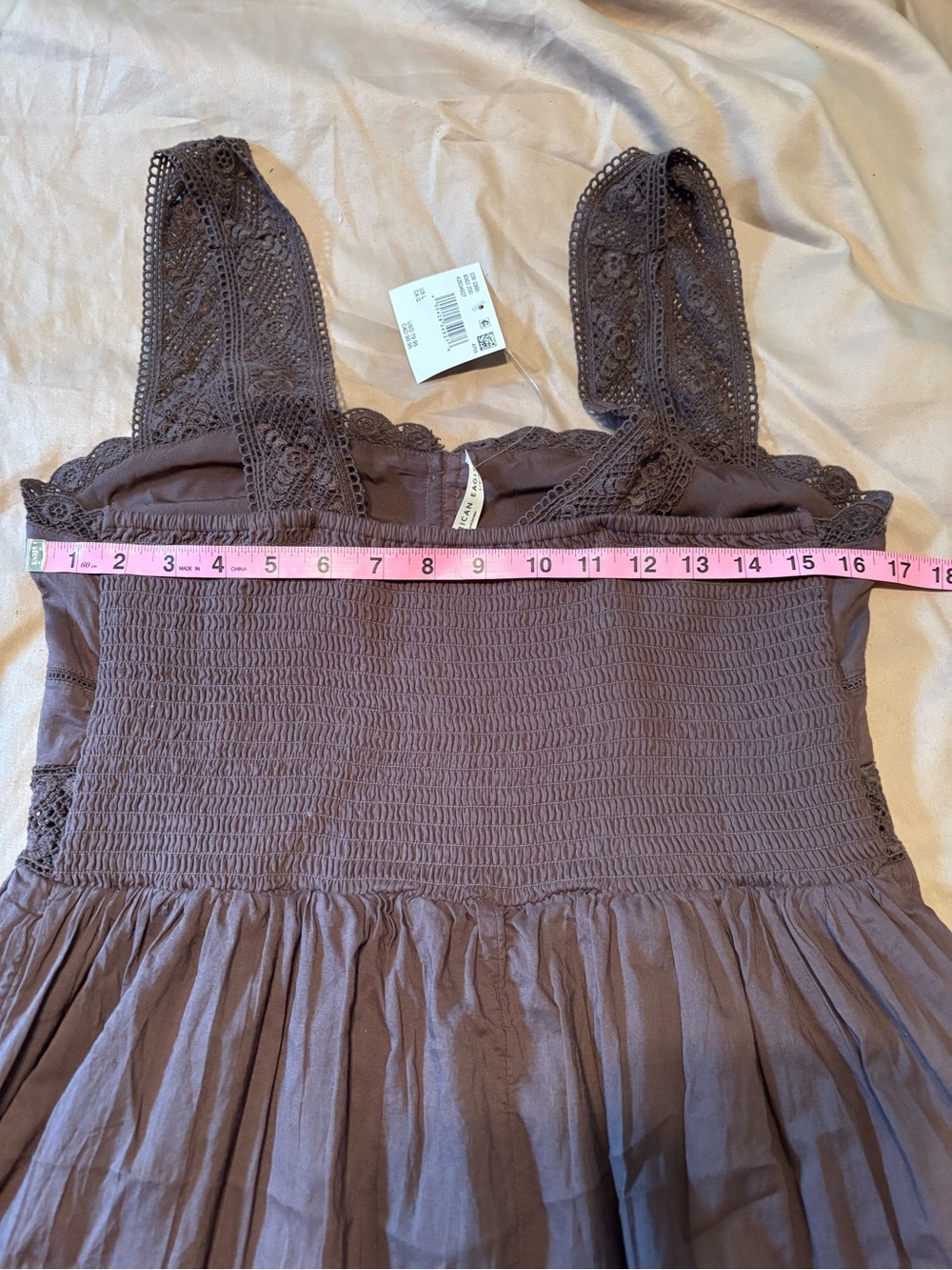 BNWT American Eagle Catie Corset Crochet Midi Dress - Picture 6 of 7